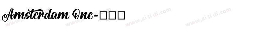 Amsterdam One字体转换